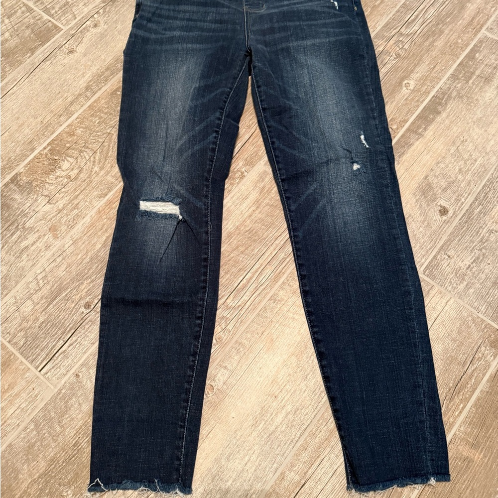 Liverpool Distressed Dark Blue Women's Jeans